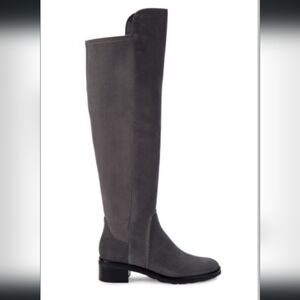 COLE HAAN Womens Calgary Water Resistant Suede Gray Knee High Boots 7.5 NIB